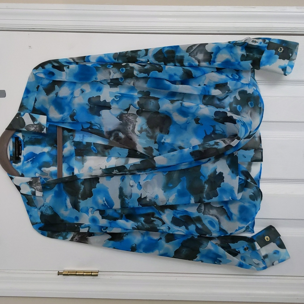 Sheer Blue BCBG MaxAzria Blouse